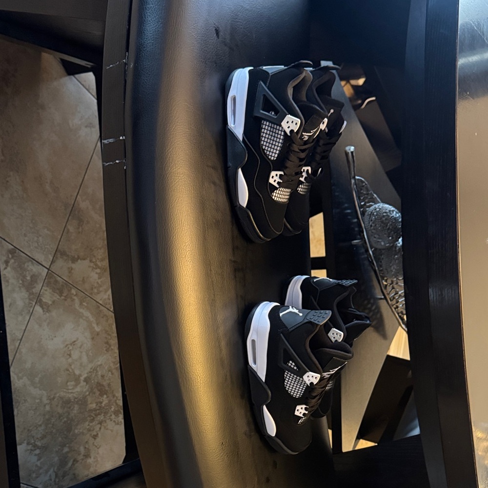 Jordan Kids Black and White Sneakers